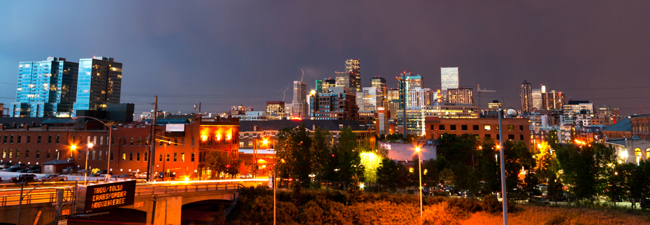 Denver Colorado Skyline at Dusk "Denver sales recruiters"